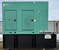 80 kw Cummins / Onan (Sound-Attenuated w/ Base Tank, 4.5L 4 Cyl. Cummins, 555 Hours, Mfg. 2009) Diesel Genset